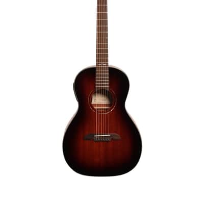 Alvarez AP66ESHB Parlor Acoustic Electric Guitar Mahogany Shadowburst image 2