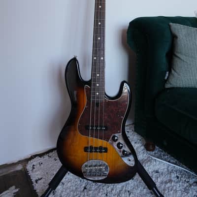 Lakland Skyline Joe Osborn Jazz Bass 4-String - Three Tone Sunburst image 4