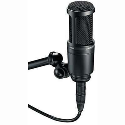 Audio-Technica AT2020 Side Address Cardioid Studio Condenser Vocal Microphone