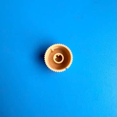 Fender Rumble 15 (PR2490) Bass Amp Part: D-Shaft Beige Control Knob Cover Cap image 2
