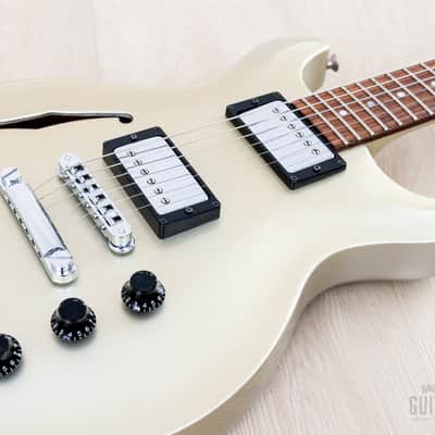2001 Hamer USA Artist Semi-Hollow Guitar Silver Sparkle w/ Seymour Duncan '59 SH-1, Case image 6