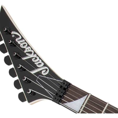 Used Jackson JS Series Warrior JS32 - Black w/ White Bevels w/ Amaranth FB image 4