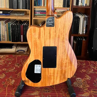 Fender American Acoustasonic Jazzmaster All-Mahogany, Ebony Fingerboard, Luthier Prepared image 8