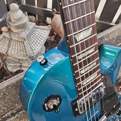 Gibson Les Paul Studio 2002 - Blue Teal Flip Flop image 8