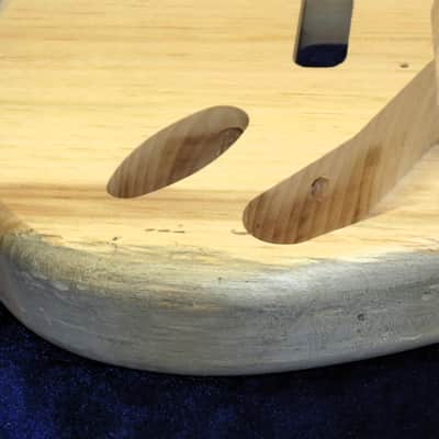 Aged Barnwood Pine Strat Style body - 2lbs11oz #3683  *IMPORT CHARGES INCLUDED image 5