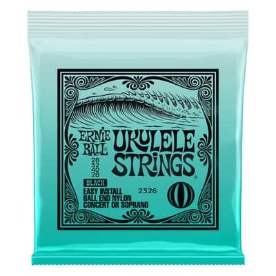Ernie Ball Concert/Soprano Nylon Ball End Ukulele Strings, Black - 2326 image 2