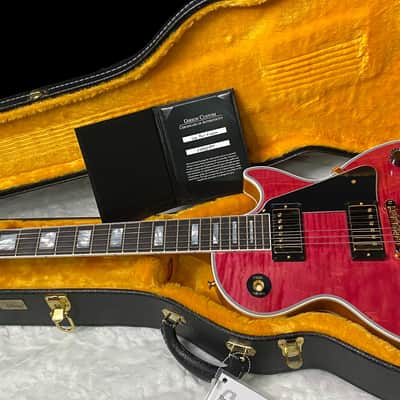 NEW! Gibson Dealer Select Custom Shop Les Paul Custom AAA Figured Top - Transparent Pink - Authorized Dealer - WOW! 8.8 lbs - G06328 image 11