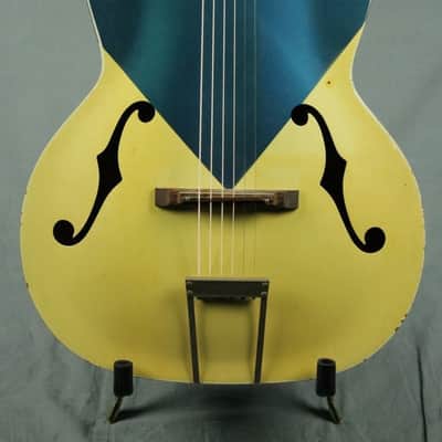 Silvertone Acoustic Harmony Made Two Tone Diamond guitar Rockabilly ! image 2