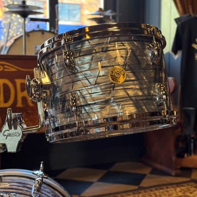 NEW Gretsch USA Custom Drum Set in Sky Blue Pearl - 14x18, 8x12, 14x14 image 7