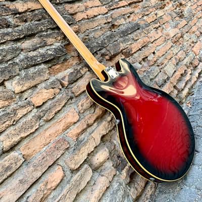 Eko Barracuda Bass Vintage 60s Made in Italy Red Sunburst image 11