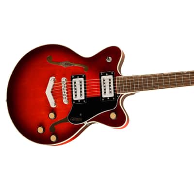 Gretsch G2655 Streamliner™ Center Block Jr. Double-Cut Electric Guitar with V-Stoptail, Laurel Fingerboard, Claret Burst image 4