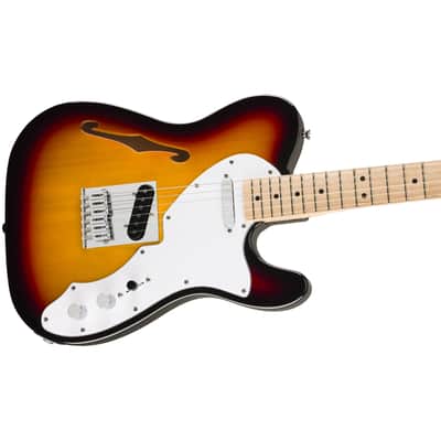 Squier Affinity Telecaster Thinline 3TS 3-Color Sunburst - Electric Guitar image 4