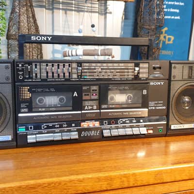 Vintage 1985 Sony CFS-W600 Boombox Cassette Radio +BONUS Bluetooth! image 6