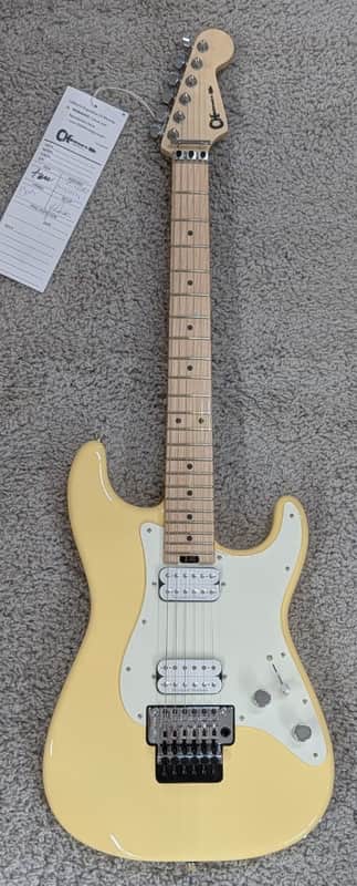 Charvel Pro-Mod So-Cal Style 1 HH FR M, Maple Neck, Vintage White Guitar image 1