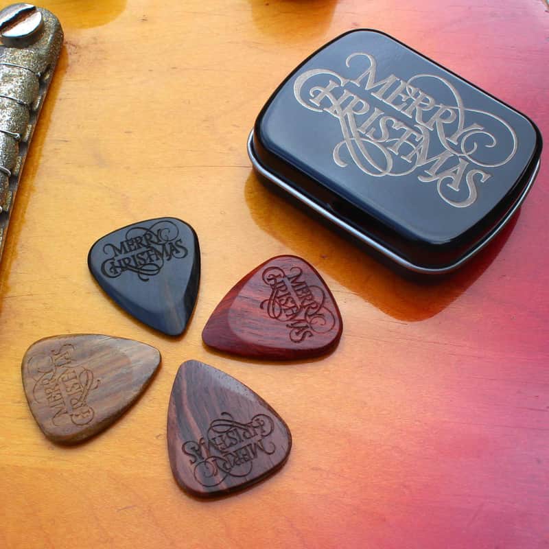 2023 Timber Tones Christmas Electric Tin of 4 Laser Engraved