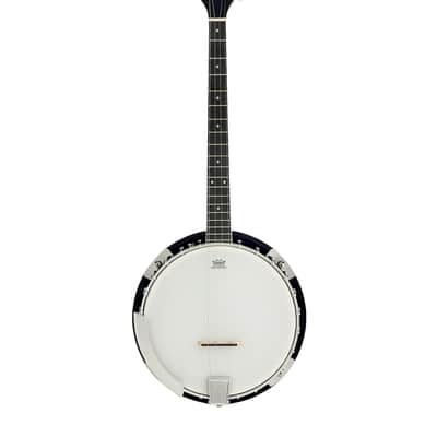 Caraya 4-String Mahogany Body Resonator Tenor Banjo - Natural BJ004 image 2