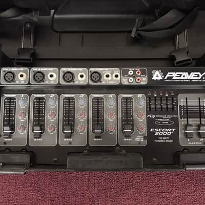Peavey Escort 2000 Portable PA System w/ Mixer & Speakers Tested & Working! image 5