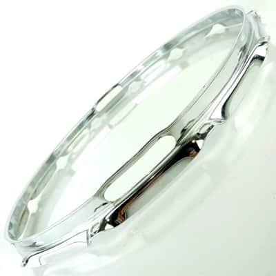 Ludwig 15"12Lug 1.6mm 80s Resonant Marching Snare Drum Rim/Hoop Triple Flange US image 1