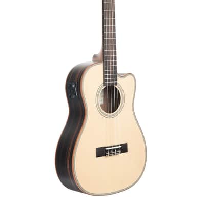 Kala Solid Spruce Top Striped Ebony - Baritone with Cutaway and EQ image 2