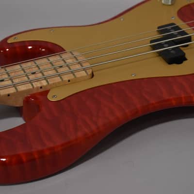 1980s Schecter USA Dallas-Era PJ Bass Employee Build Cherry Red w/OHSC image 10