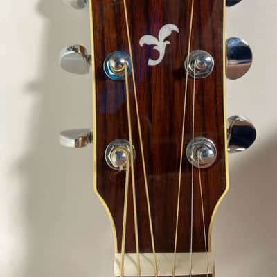 Yamaha FG730S Folk Solid Top Acoustic Guitar 2010s - Tobacco Brown Sunburst image 5