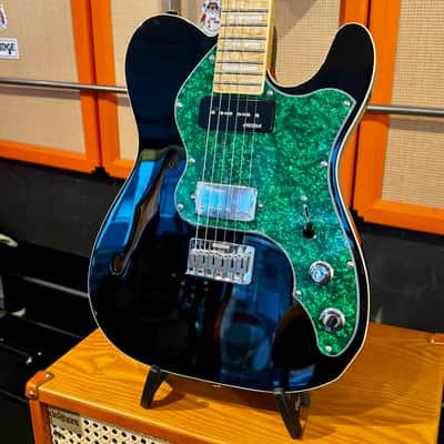 Vintage Guitars 30th Anniversary V72 Tele (SUPER FLAME MAPLE NECK) Boulevard Black image 2