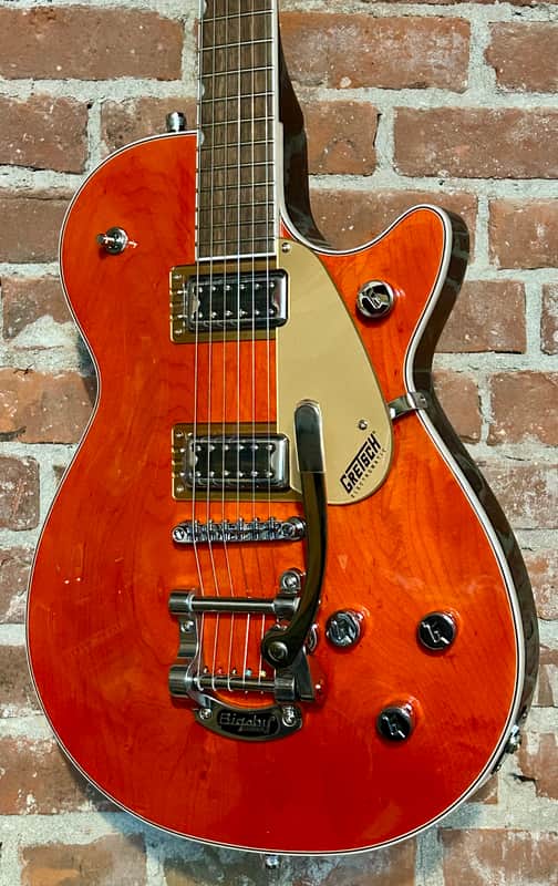 New Gretsch G5230T Electromatic Jet FT with Bigsby - Orange Stain, Ships Ultra Fast With A Pro Set Up! image 1