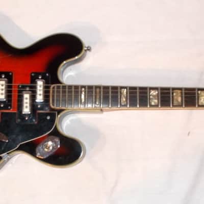 1966 Kimberly Teisco E-335T Cherry Burst *Split Rail Pickups* image 5