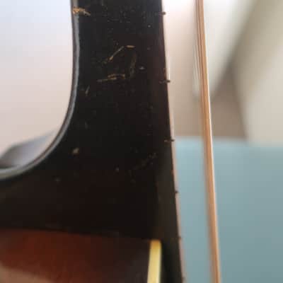 Vintage 1930s Oahu M65 Square Neck Lap Steel Hawaiian Big Body Guitar Very Clean Oahu Harmony Kay Works Great Comes With Original Bridge & Wooden Peg Parts! image 15