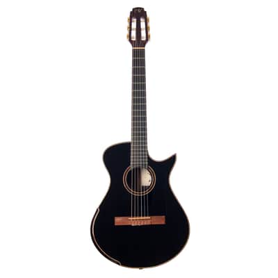 Maestro Guitars Crossover Series Vera - Black - Modern 00 Cutaway Nylon String - Custom Boutique Acoustic Guitar - NEW! image 7