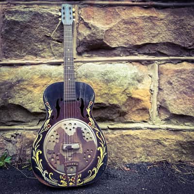 1930s Harmony-Built Del Oro Fauxbro w/ Case image 2