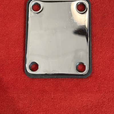Luthier’s Lot of Nine Teisco/Unknown USA & Japanese Sized Guitar Backplates & Bridge Parts - Chrome/Steel image 3