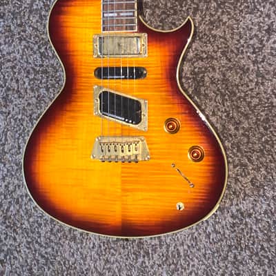 Vintage 1990s epiphone Nighthawk Standard Cherry Sunburst electric guitar image 12