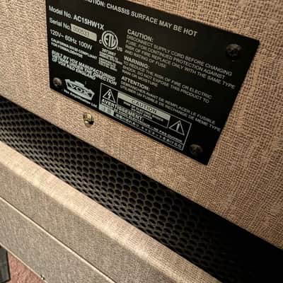 Vox AC15 HAND WIRED AMP 15W 2010-2019 - White Tweed image 4