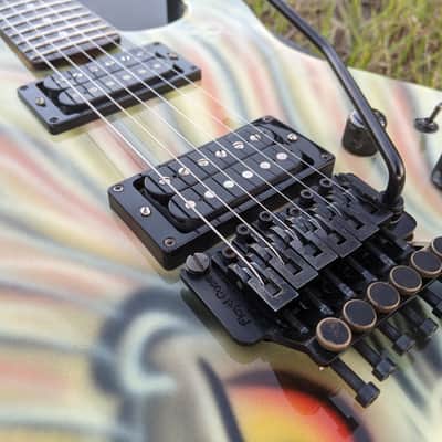 Rare Kramer Pacer Imperial USA 1984/85 Banana Headstock Custom Kline Graphics All Original image 5