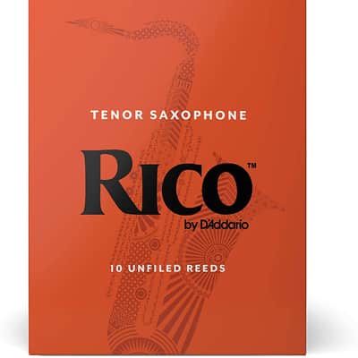 Rico Tenor Saxophone Reeds, Strength 4, 10-pack image 1