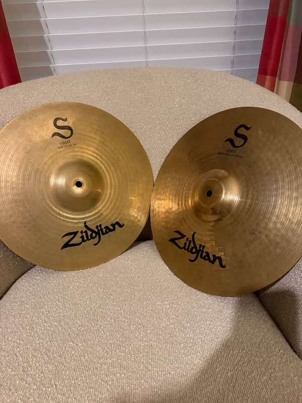 Zildjian 14" S Series Hi-Hat Cymbals (Pair) 2016 - Present - Brilliant image 1