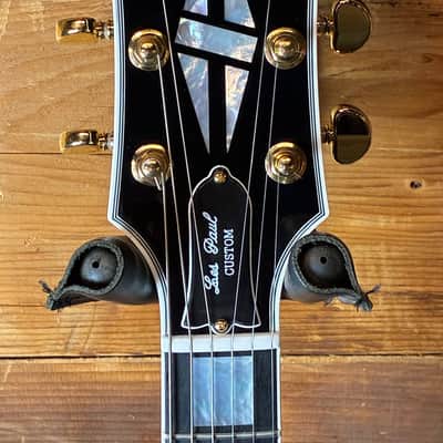 2025 USA Gibson Custom Shop Les Paul Custom in black finish with case image 11