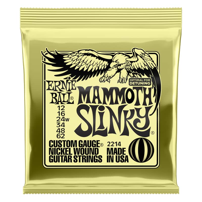 Ernie Ball 2214 Slinky Nickel Wound Electric Guitar Strings - .012-.062 Mammoth Slinky image 1