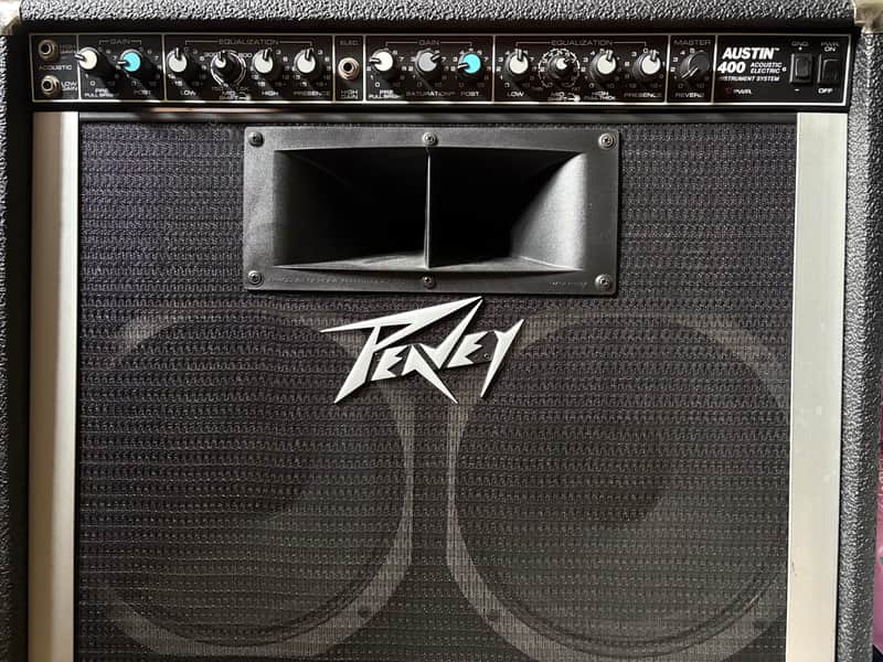 Peavey Austin 400 210-Watt 2x12" Acoustic Electric Instrument System 1980s Black image 1