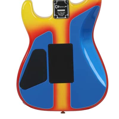 Charvel USA Custom San Dimas Vintage Flames Graphic Unique Design Flame Guitar image 4