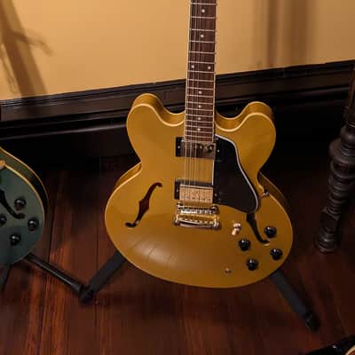 Epiphone ES-335 Traditional Pro w/Epiphone 2021 - Metallic Gold image 1
