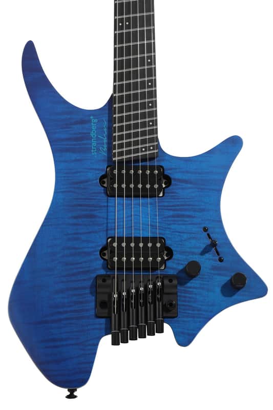 Strandberg Boden Prog NX 6 Electric Guitar - Stained Trans Deep Blue image 1