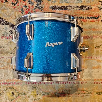 Rogers 20-16-13" Holiday Drum Kit in Blue Sparkle image 20