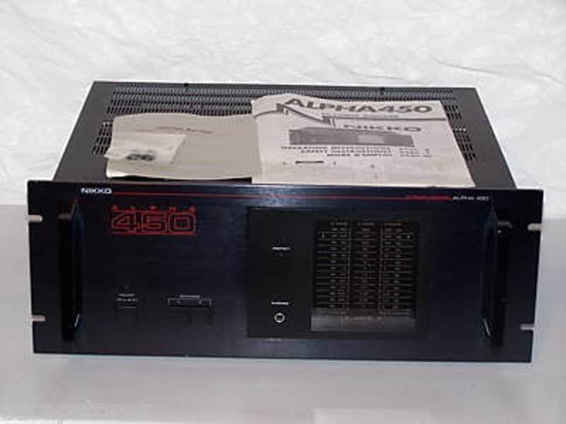 Nikko Alpha 450 Amplifier Black image 1