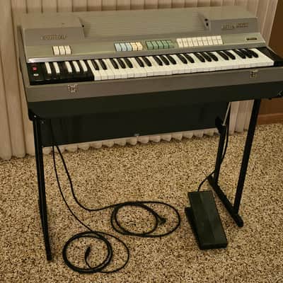 Farfisa Combo Compact 61-Key Organ 1964 - 1968 - Gray with Black-White / White-Black Keys image 2