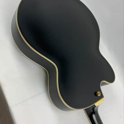 Ibanez PM3C Pat Metheny Signature Hollowbody Electric Guitar Black Low Gloss + Hardshell Case B-Stock image 16