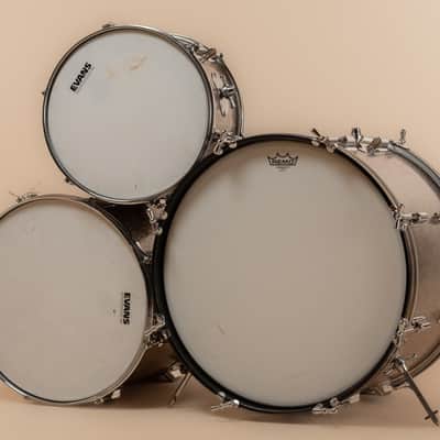 1960s Rogers Buddy Rich 'Headliner' Cleveland Era in Silver Sparkle - 14x20, 9x13, 16x16 image 2