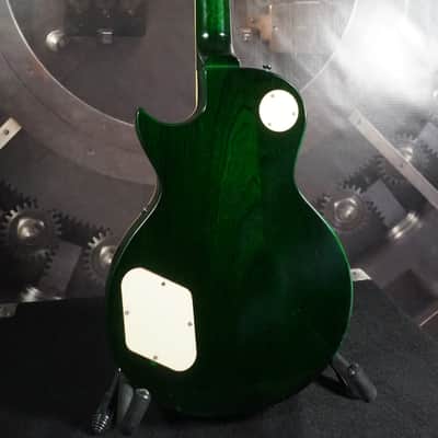 IYV Single Cut Electric Guitar – Emerald Green Flame Top – Dual Humbuckers image 8