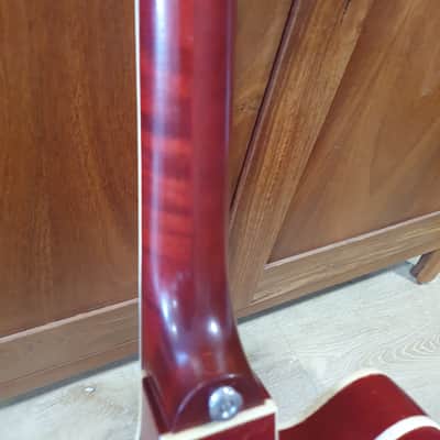 Maton 777 Supreme 1964 - Translucent red image 10
